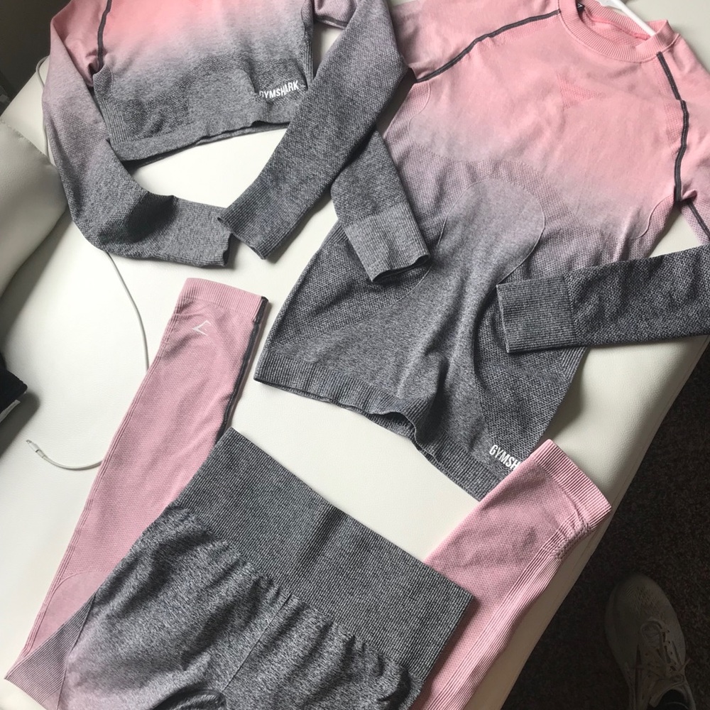 Gymshark 3 piece ombré set